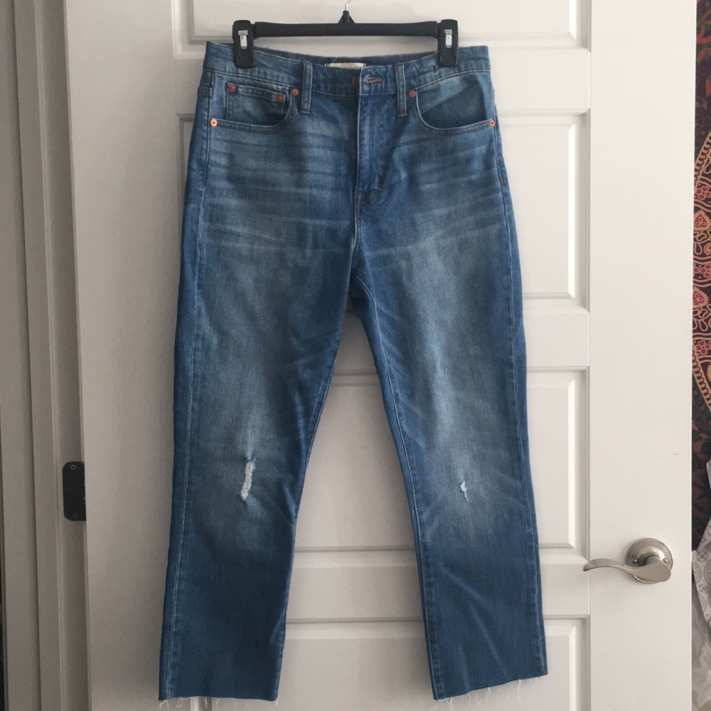 NWT Madewell High Rise Slim Crop Boyjean Size 26